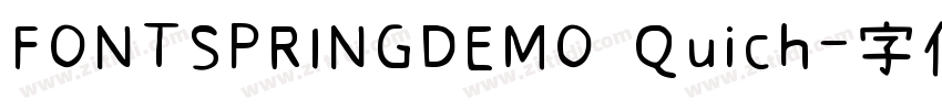 FONTSPRINGDEMO Quich字体转换